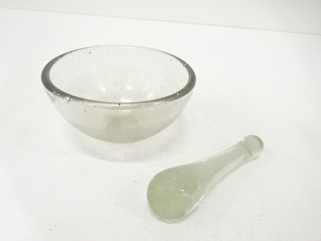 ガラス　すり鉢